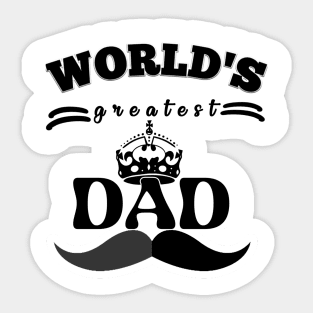 World greatest dad Sticker